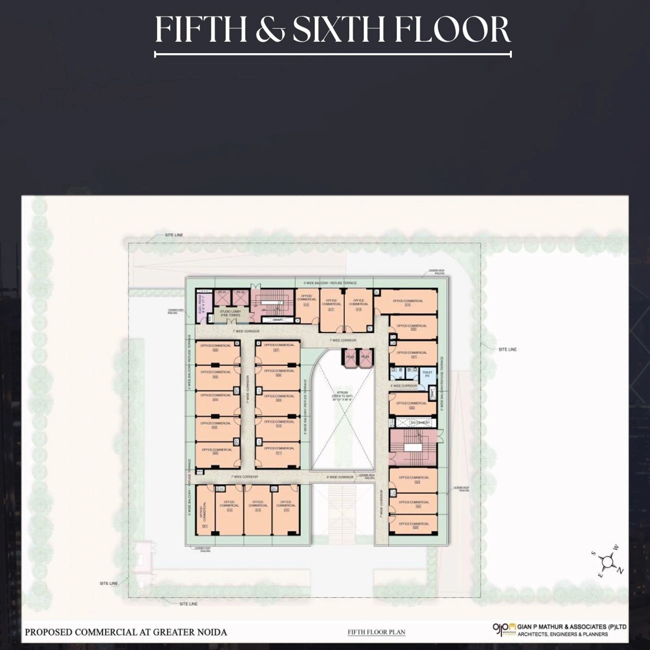 Nilay Square Alpha 2 Floor Plan Fifth Floor